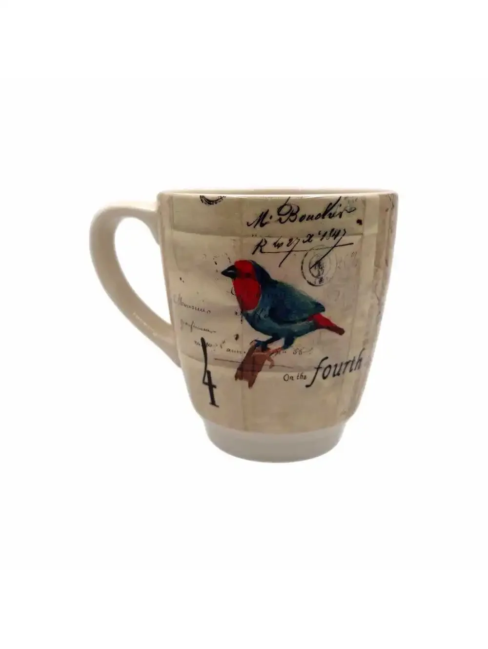 Vintage Willaims Sonoma 12 Days of Christmas Day 3 & 4 Ceramic Mug